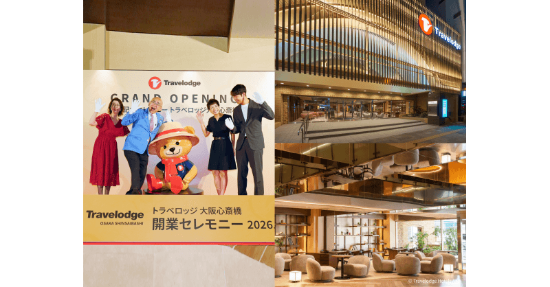 Travelodge Osaka Shinsaibashi Opens, Introducing New Mascot Trevor and Expansion in Japan