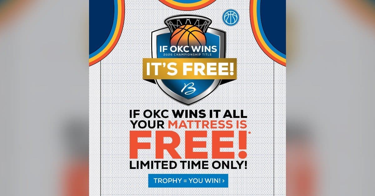 Bob Mills Furniture Offers Free Mattress if Oklahoma City Basketball Team Wins Championship