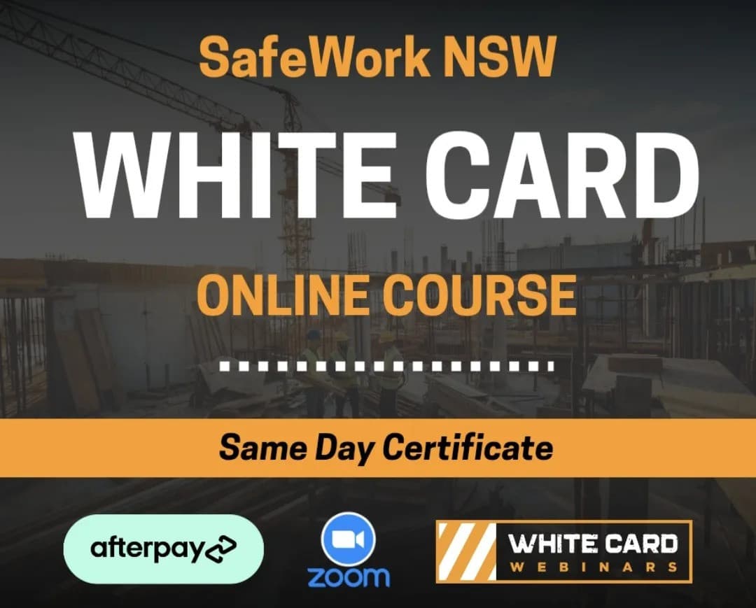 White Card Webinars Streamlines Online White Card Training for NSW Construction Workers