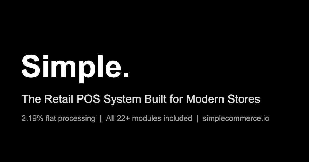 Simple Unveils All-in-One Retail POS to Replace Fragmented, Fee-Heavy Systems