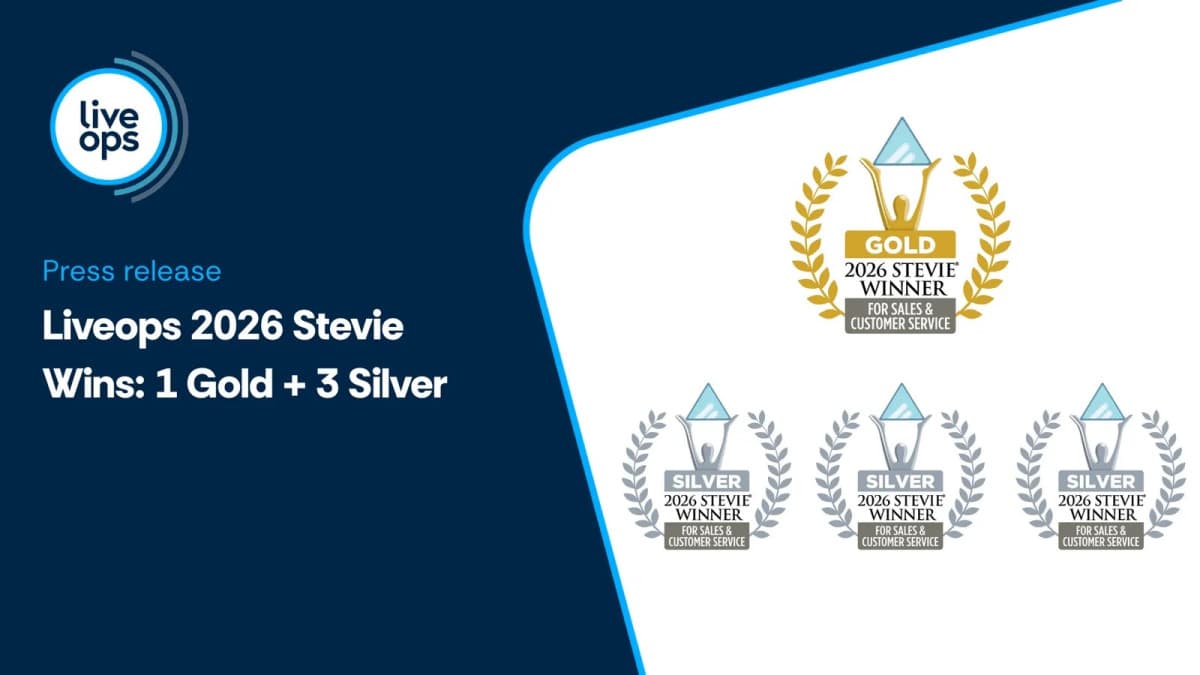 Liveops Honored with Multiple Stevie Awards for Customer Service Excellence