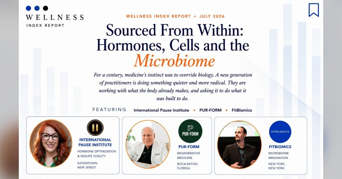 July Wellness Index Report Highlights Shift Toward Working with the Body's Own Biology