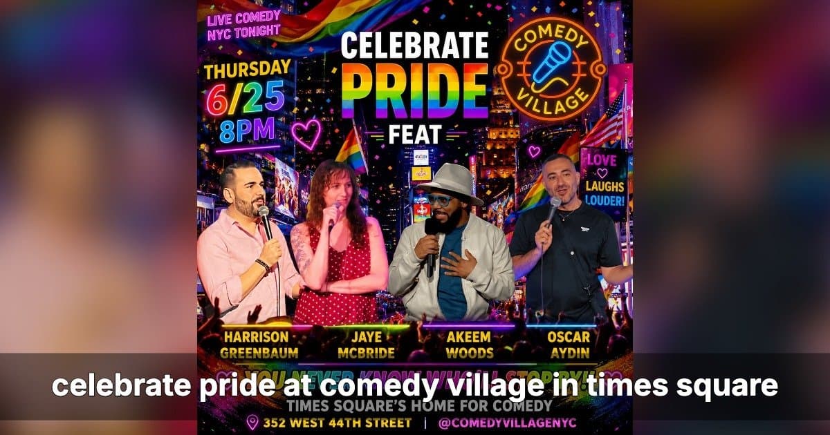 Comedy Village NYC Hosts Pride Month Comedy Events in Times Square