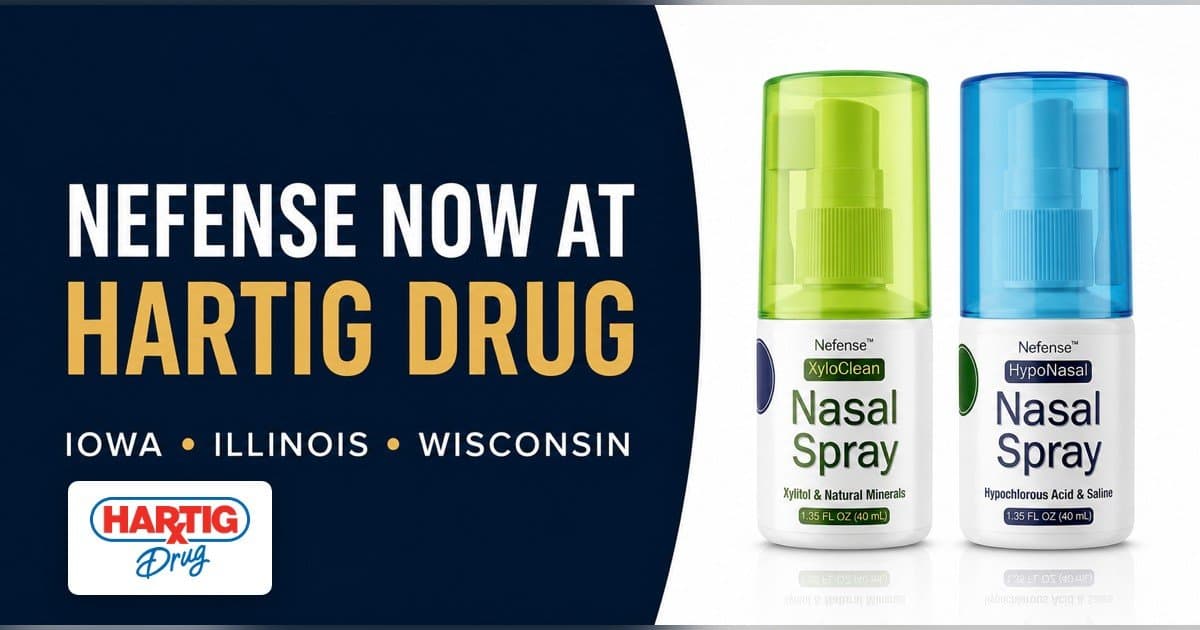 Hartig Drug Adds Nefense Nasal Care Products, Bringing Dubuque-Developed Solutions to Tri-State Area