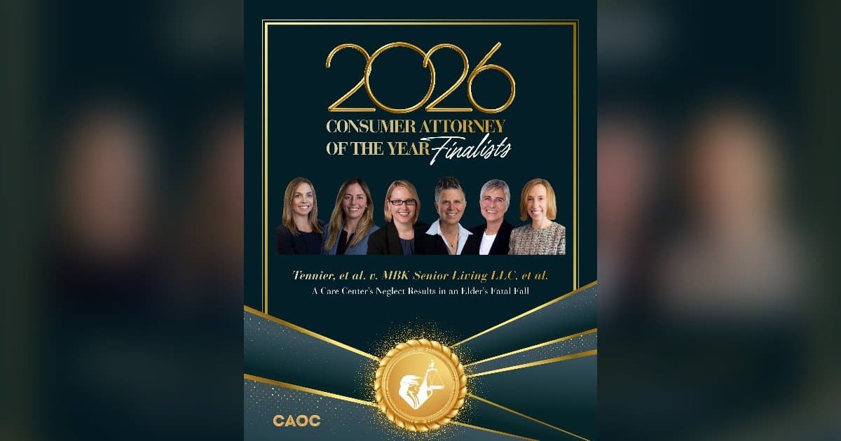 Stebner Gertler & Guadagni Attorneys Named Finalists for CAOC's Consumer Attorney of the Year Award